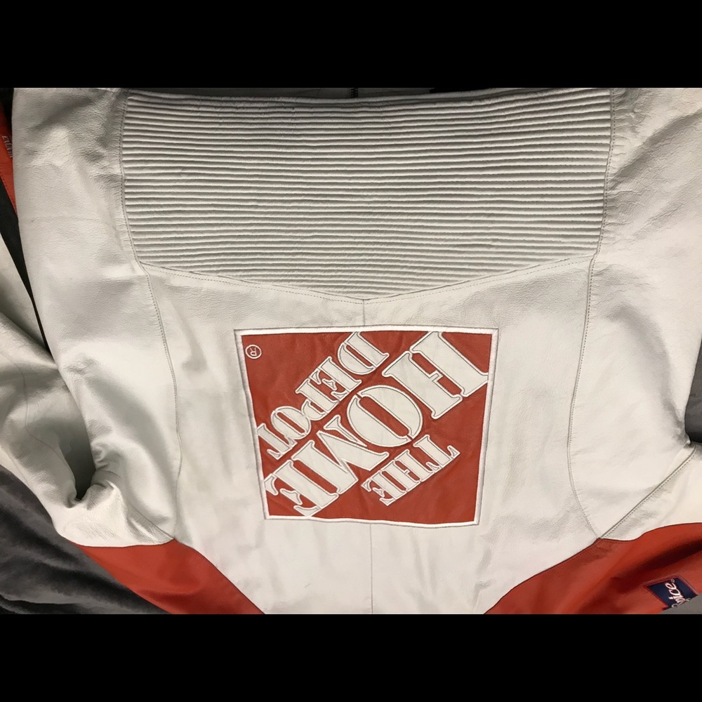 Leather racing jacket